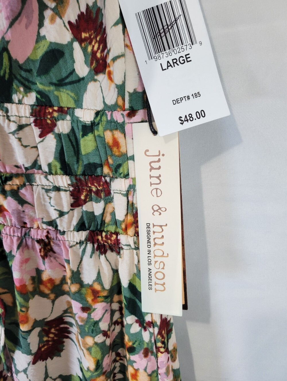 Floral Ruffle Cottagecore Feminine Chic High-low Prarie, Flowergarden Midi Dress - Picture 9 of 13
